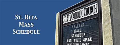 santa rita de cascia parish mass times|Mass Schedule of Santa Rita de Cascia Parish, Santa Rita.